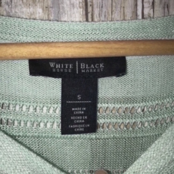 White House Black Market Waffle Knit Sweater - Picture 4 of 5
